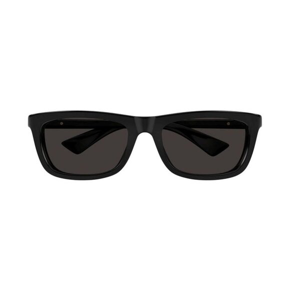 NEW BOTTEGA VENETA SUNGLASSES, UNISEX BLACK SQUARE EYEWEAR BOTTEGA VENETA - Picture 2 of 3